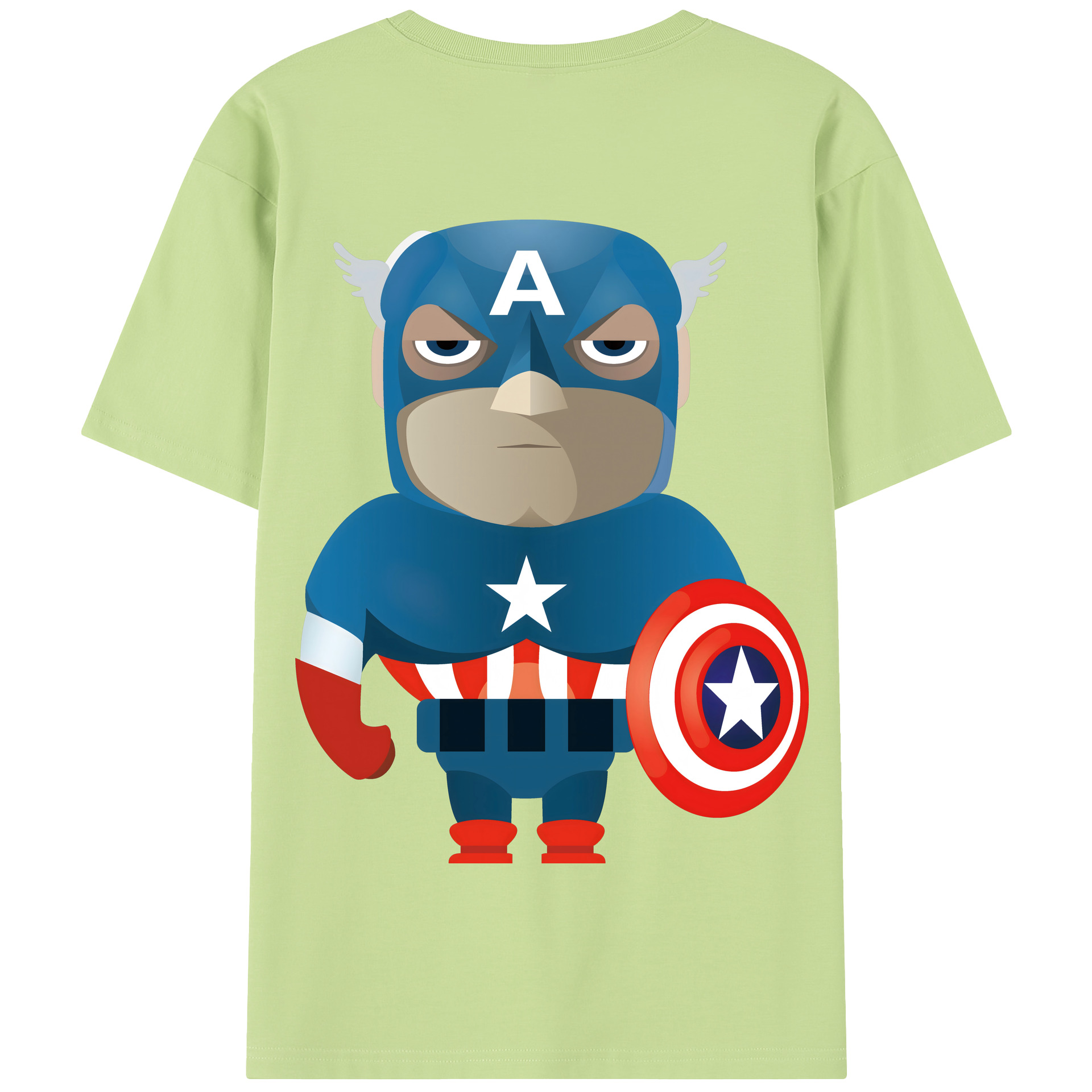 （画像用） アベンジャーズ The Avengers 綿100％半袖Tシャツ（背面プリント）